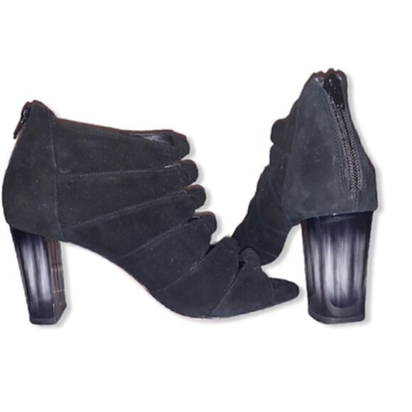 Vaneli Betsy Open Toe Suede Booties Made in Italy  BNWT - Picture 1 of 3